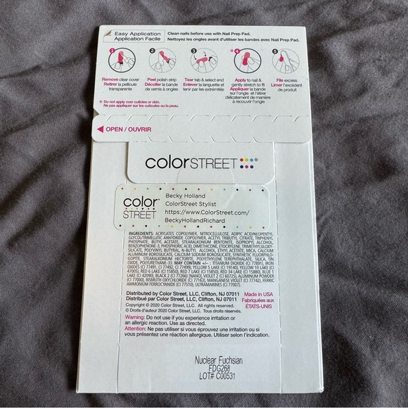 *Retired* Color Street: Nuclear Fuchsian | Pink Purple Gradient Glitter Sparkle - Picture 4 of 16